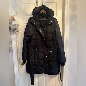 J.Crew Mercantile Black Puffer Coat with Hood - Never worn